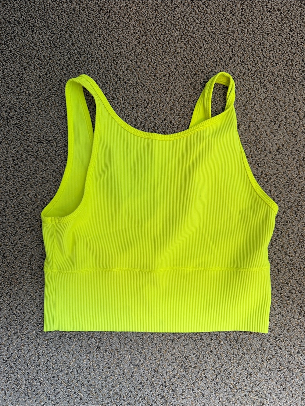 lululemon neon lime Power Pivot Ribbed Tank Top - Highlight Yellow